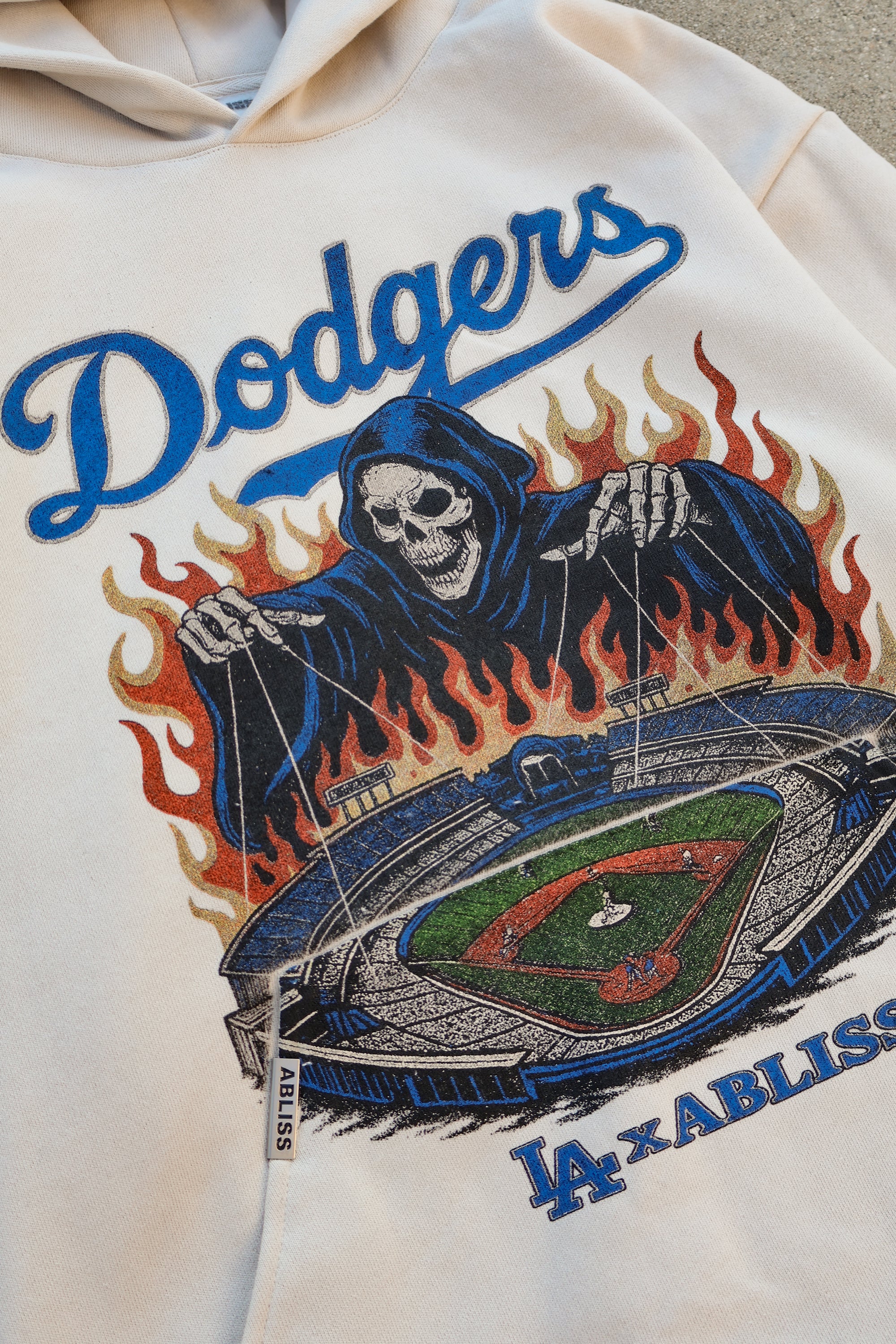 Cream - Dodgers Reaper Hoodie