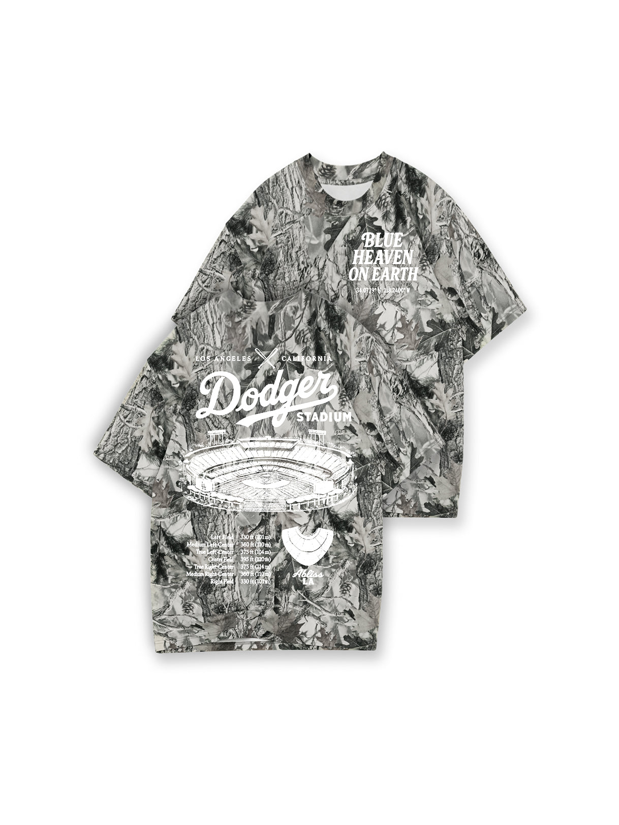 Grey Camo - Blue Heaven Tee – ABLISS