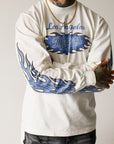 Off White - Blue Flame Long Sleeve