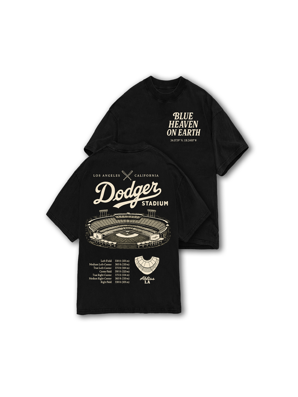 Black - Blue Heaven Tee – ABLISS