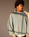 Washed Blue - Cropped Hoodie