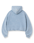 Washed Blue - Cropped Hoodie