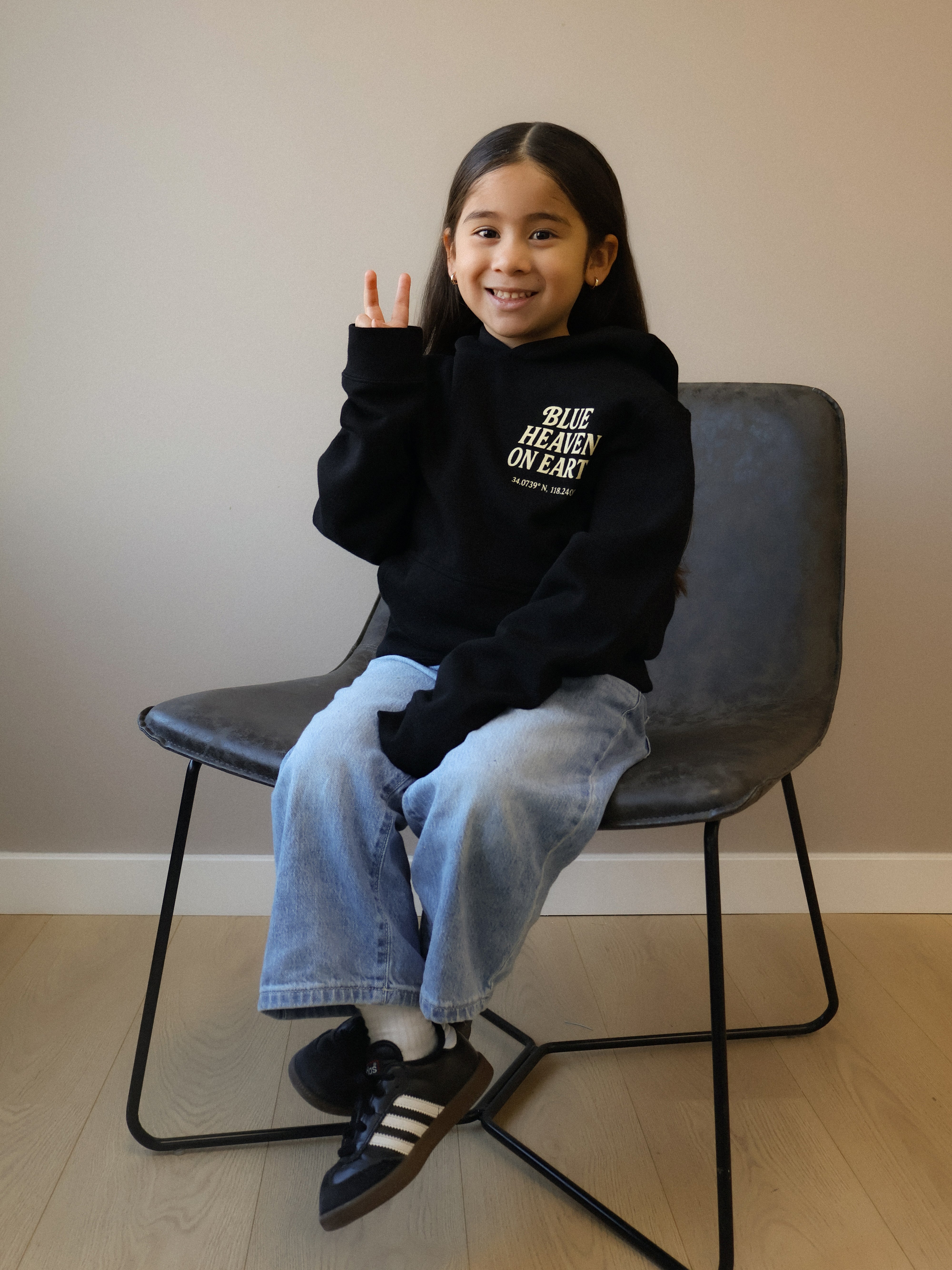 Black - Kids Blue Heaven Hoodie – ABLISS
