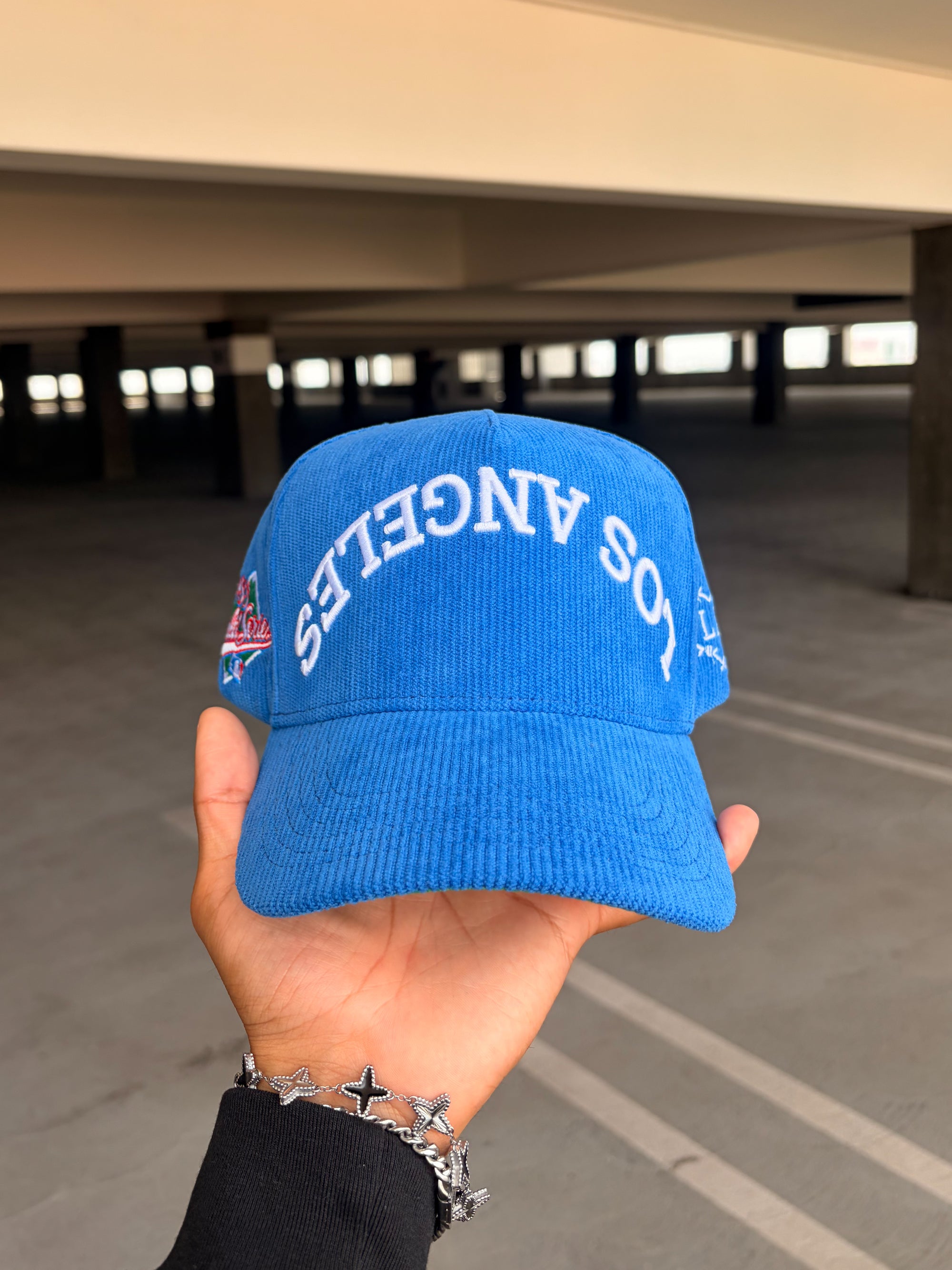 Blue Corduroy Snapback - Los Angeles