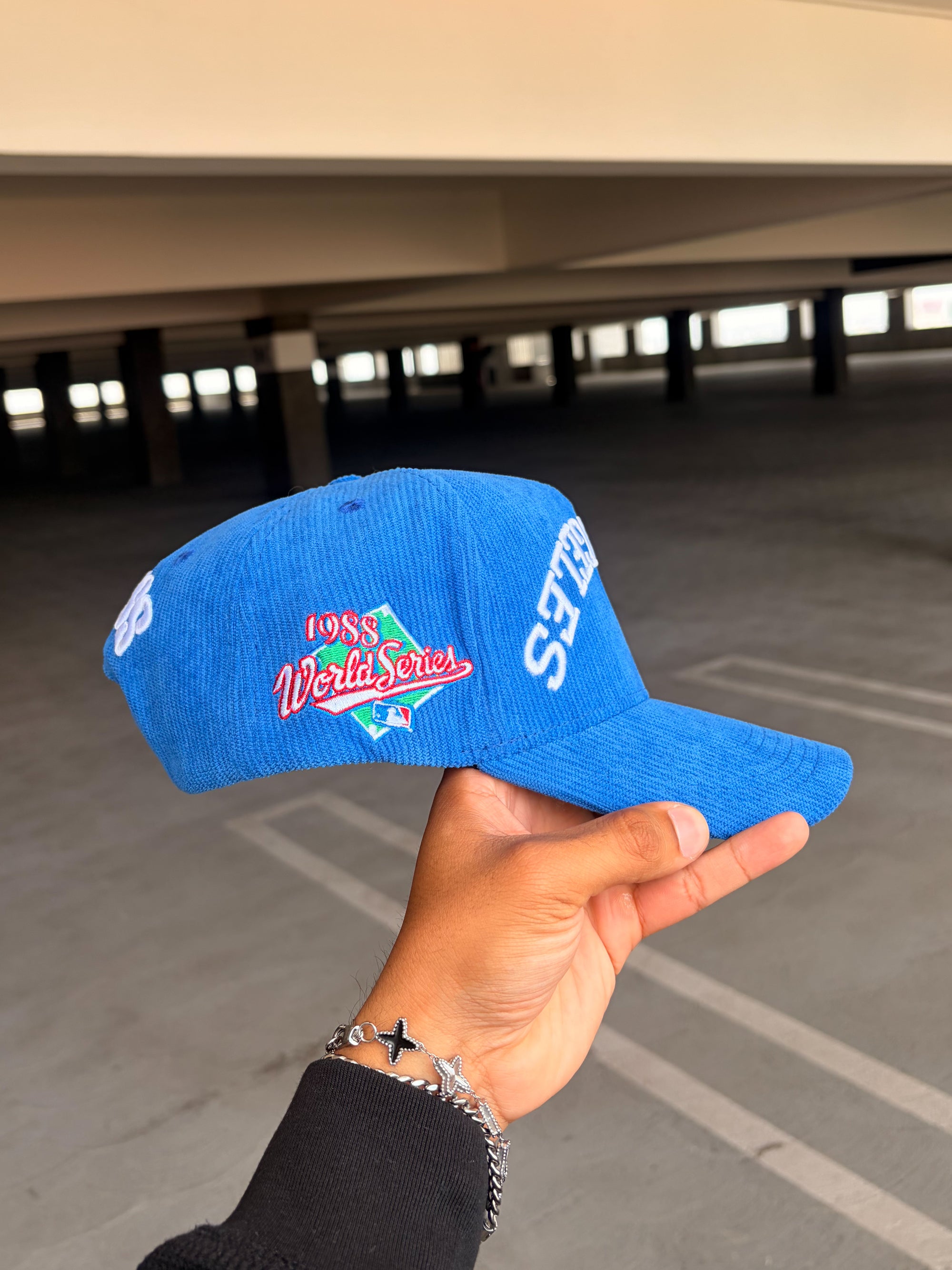 Blue Corduroy Snapback - Los Angeles