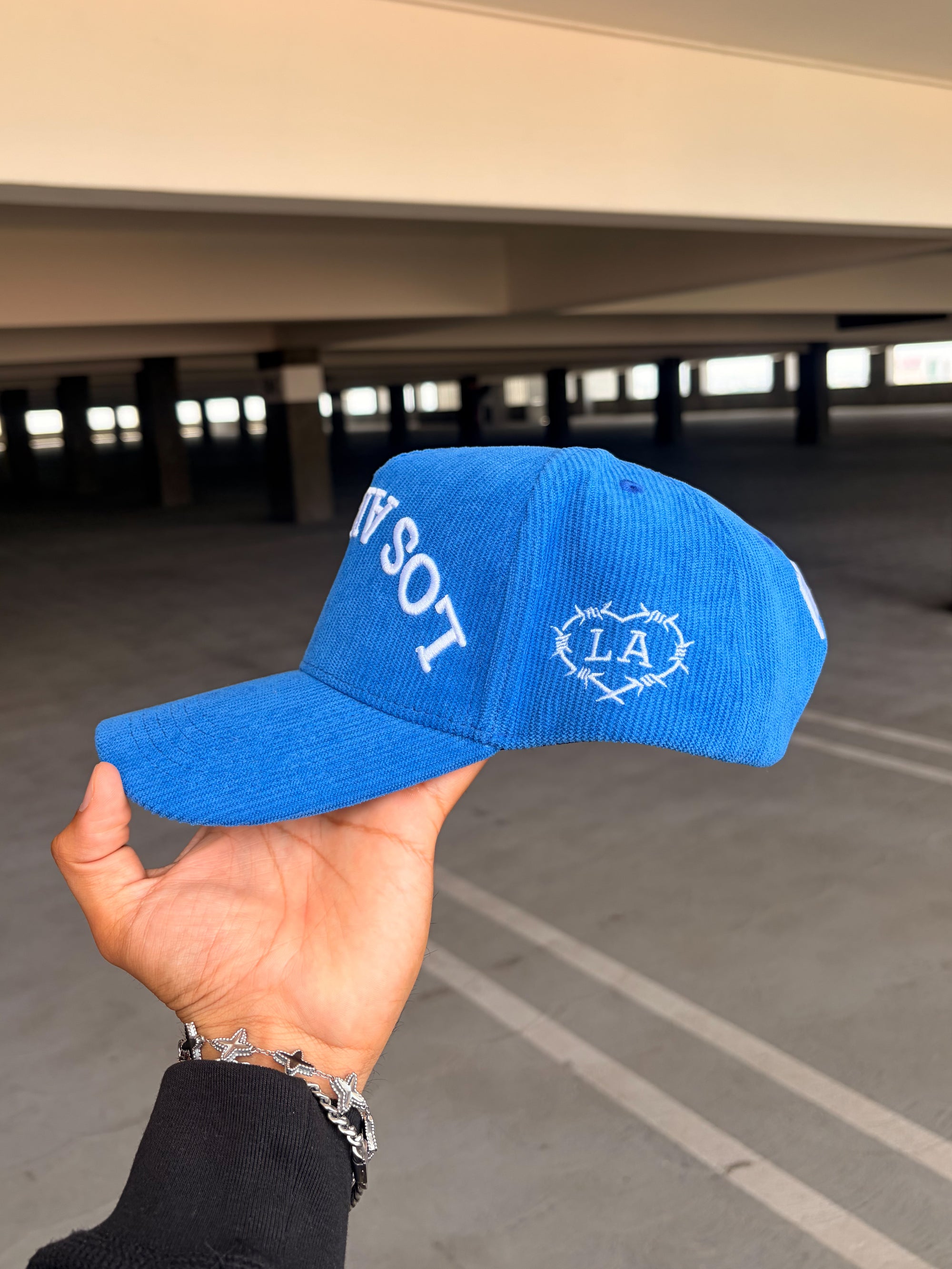 Blue Corduroy Snapback - Los Angeles